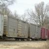 Passing Illinois Central Train